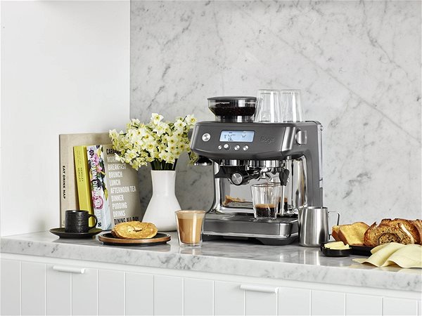Lever Coffee Machine SAGE SES878BST Espresso Black StainSteel Lifestyle
