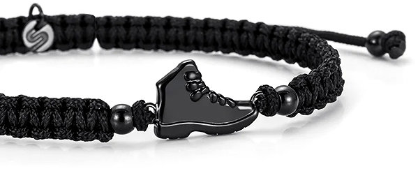 Sailbrace Night Black Explorer Braided Bracelet.