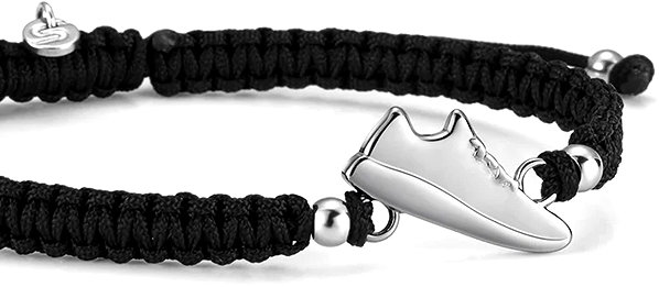 Sailbrace Rrunner braided bracelet, silver.