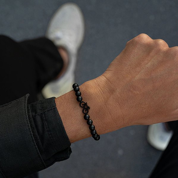 Sailbrace Beaded Bike Black Bracelet.