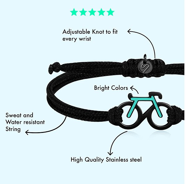 Sailbrace Bike Mint Bracelet.