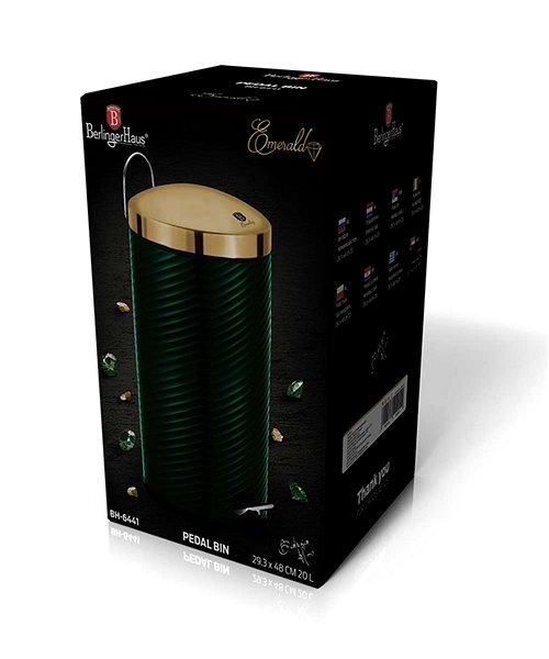 Rubbish Bin KINGHOFF Bh-6441 Emerald 20 l ...