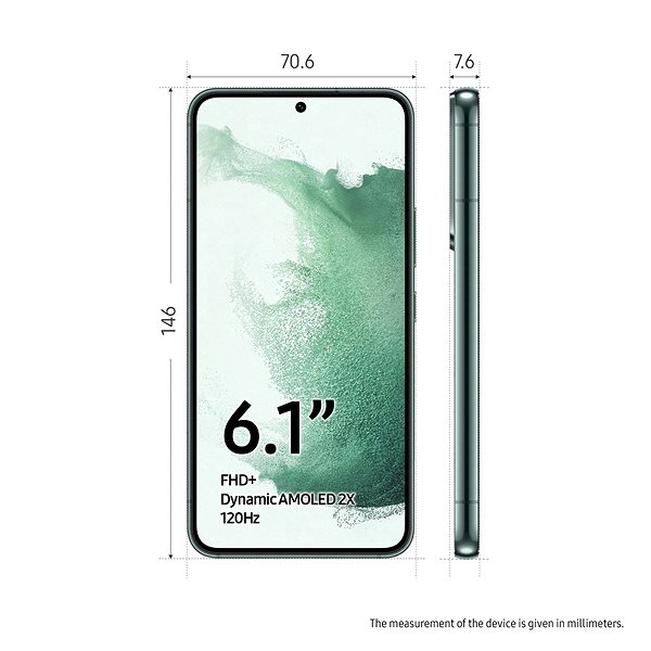 Mobile Phone Samsung Galaxy S22 5G 128GB Green Technical draft