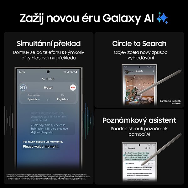 Mobile Phone Samsung Galaxy S24 Ultra 12GB/256GB black titanium ...