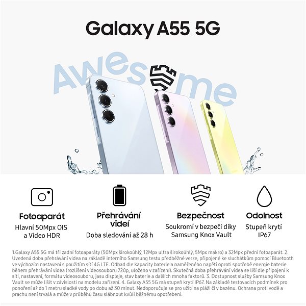 Mobile Phone Samsung Galaxy A55 5G 8GB/128GB yellow ...