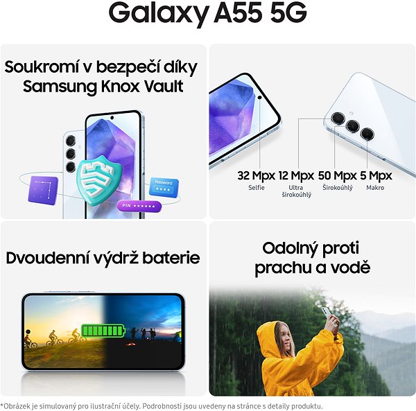 Mobile Phone Samsung Galaxy A55 5G 8GB/128GB yellow ...
