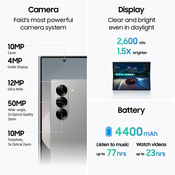 Mobile Phone Samsung Galaxy Z Fold6 12GB/1TB Navy ...