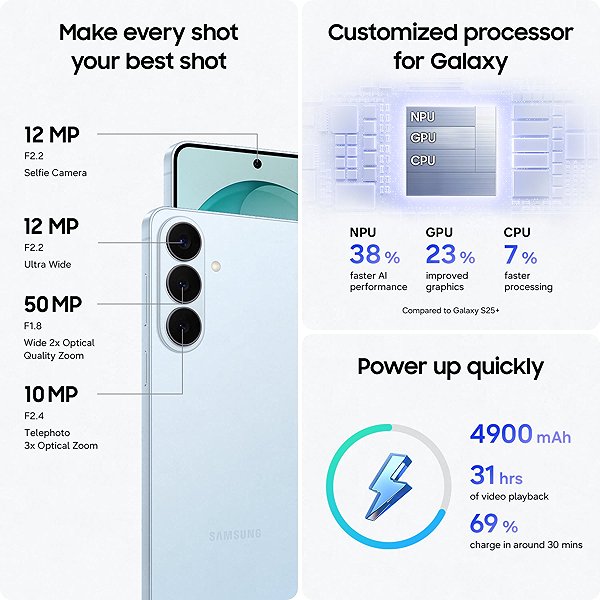 Mobile Phone Samsung Galaxy S26+ 12GB/256GB Sky Blue ...