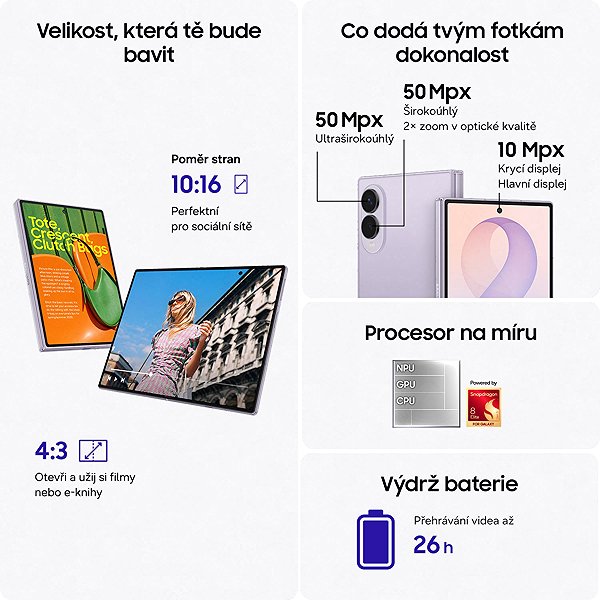 Mobile Phone Samsung Galaxy Z Fold8 12GB/256GB Cream ...