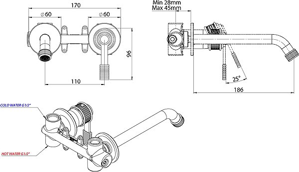 Tap SAPHO VERSI basin mixer, chrome RV018 ...