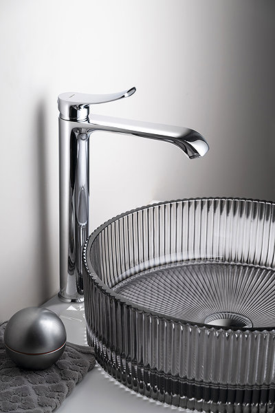 Tap SAPHO SUGA basin mixer with high lever, chrome TJ006 ...