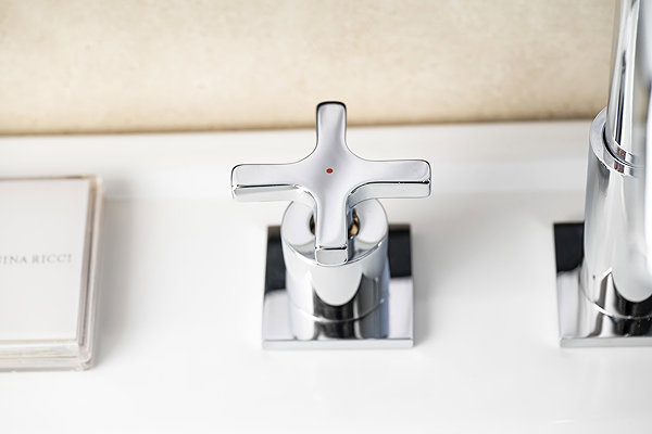 Tap SAPHO TRAX three-element pedestal basin mixer, chrome 602/S ...