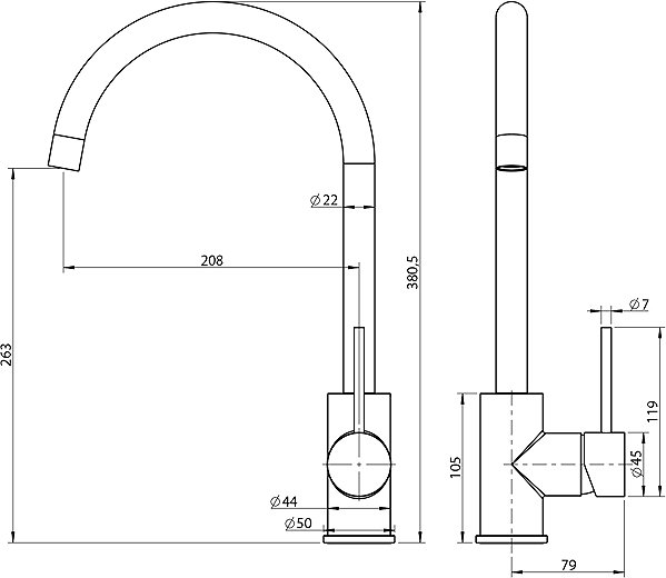 Tap SAPHO TRONA Triple lever basin mixer, nickel JK649NK ...