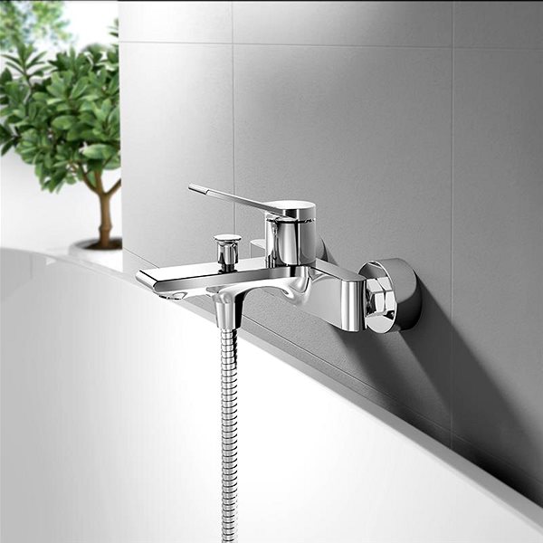 Tap AQUALINE BOLERO wall-mounted bath mixer, chrome BC010 ...