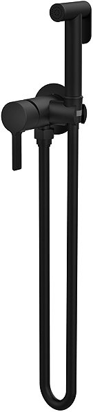 SAPHO ICONIC Concealed Bidet Tap with Stop Spray, Round, Matte Black AF040B.