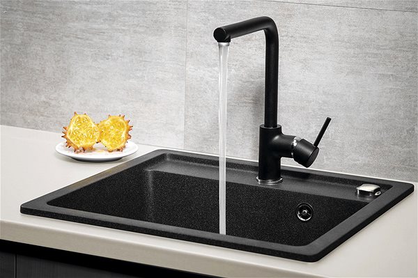 Tap SAPHO INOVA pedestal basin mixer, black RH125B ...