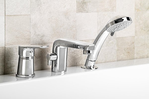 Tap AQUALINE LOTTA three-element bath rim mixer, chrome LT984 ...