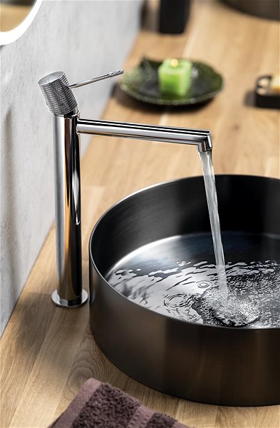 Tap SAPHO SOLARIS basin mixer, high, without spout, chrome WD006 ...