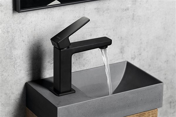 Tap SAPHO TURSI basin mixer without spout, black matt TI002B ...