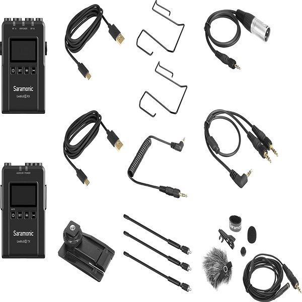 Microphone Saramonic UwMic9S Kit 1 (TX + RX) Package content