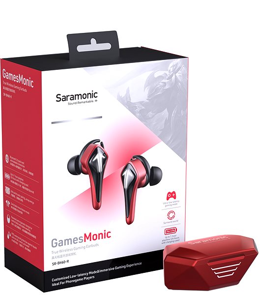 Wireless Headphones Saramonic SR-BH60-R Packaging/box