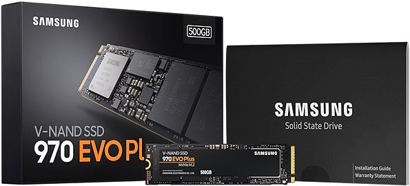 SSD meghajtó Samsung 970 EVO PLUS 500GB Csomag tartalma