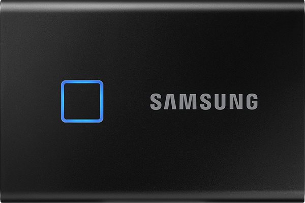 External Hard Drive Samsung Portable SSD T7 Touch 2TB Black Screen