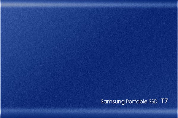 External Hard Drive Samsung Portable SSD T7 2TB Blue Screen