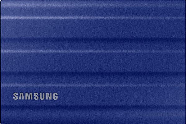 External Hard Drive Samsung Portable SSD T7 Shield 2TB Blue Screen