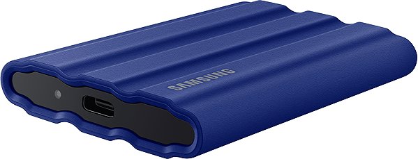 External Hard Drive Samsung Portable SSD T7 Shield 2TB Blue Connectivity (ports)