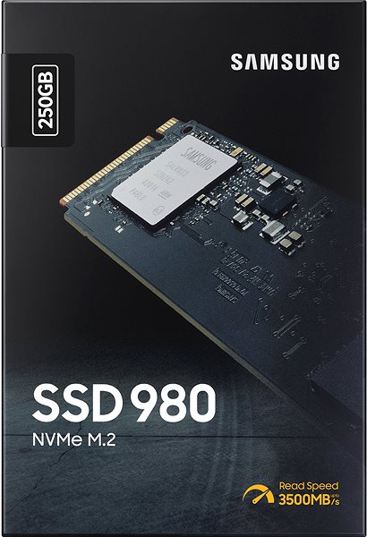 SSD Samsung 980, 250GB Packaging/box