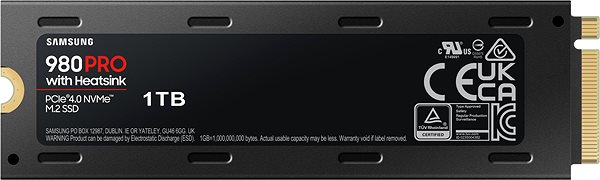 SSD Samsung 980 PRO 1TB Heatsink Back page