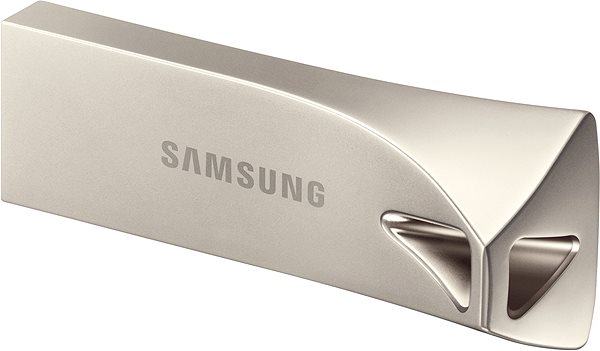 USB Stick Samsung USB 3.1 32 GB Bar Plus Champagne Silver Seitlicher Anblick