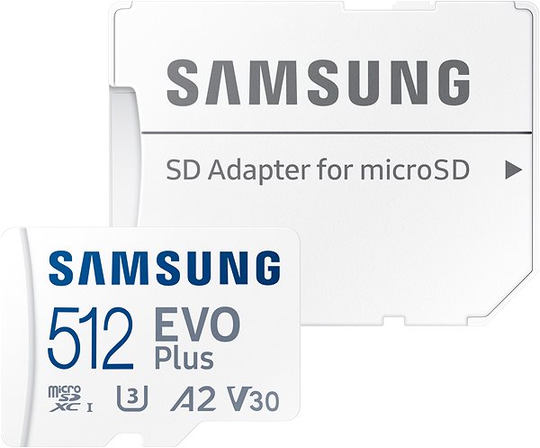 Speicherkarte Samsung MicroSDXC 512GB EVO Plus 2024 + SD-Adapter ...