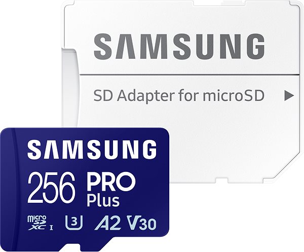 Memóriakártya Samsung MicroSDXC 256GB PRO Plus + SD adapter (2023) ...