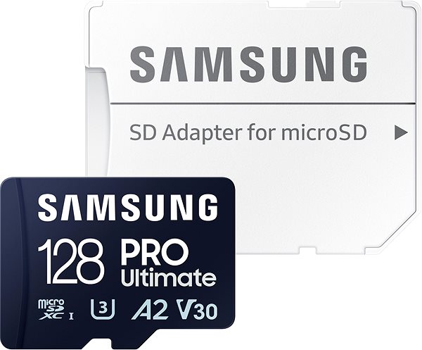 Memóriakártya Samsung MicroSDXC 128 GB PRO Ultimate + SD adapter ...