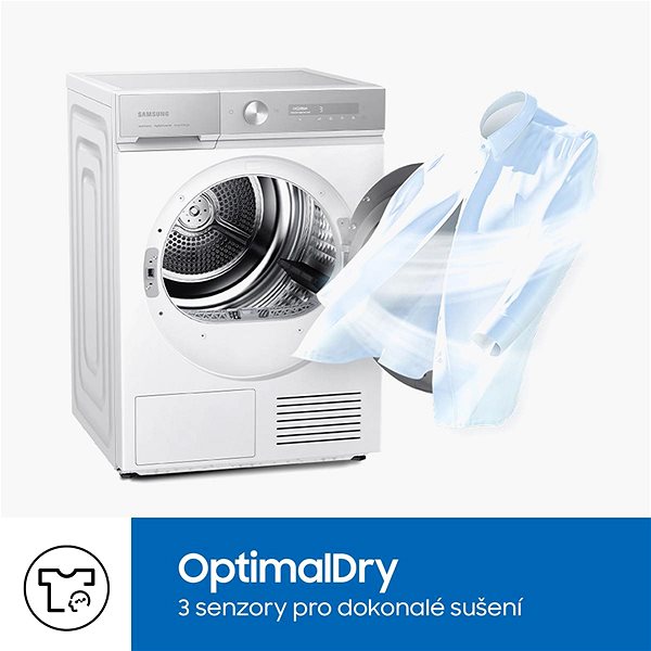 Clothes Dryer SAMSUNG DV90T5240AW/S7 ...
