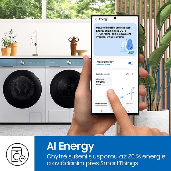 Clothes Dryer SAMSUNG DV90T5240AW/S7 ...