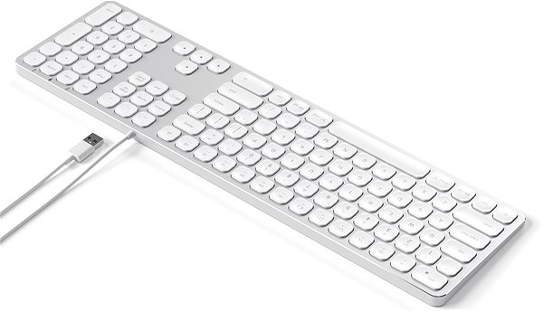 Billentyűzet Satechi Aluminum Wired Keyboard for Mac - Silver - US ...