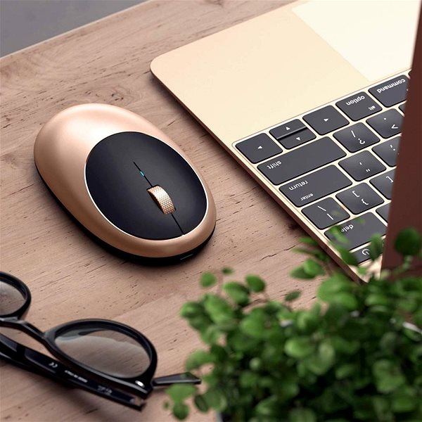 Maus Satechi M1 Bluetooth Wireless Mouse - Gold Lifestyle