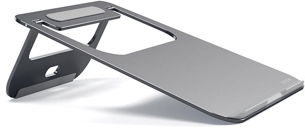Laptop-Kühlpad  Satechi Aluminium Laptopständer - Spacegrau Seitlicher Anblick