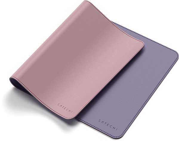Podložka pod myš Satechi dual sided Eco-leather Deskmate – Pink/Purple Vlastnosti/technológia
