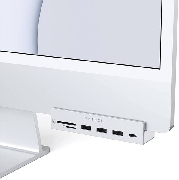 Replikátor portov Satechi USB-C Clamp Hub iMac 24inch (2021) / (1× USB-C up to 5 Gbps,3× USB-A 3.0 up to 5 Gbps, inc. Lifestyle