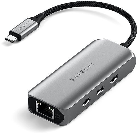 USB Hub Satechi 4in1 USB-C Hub with 2.5 Gigabit Ethernet - Gray (Space Gray) ...