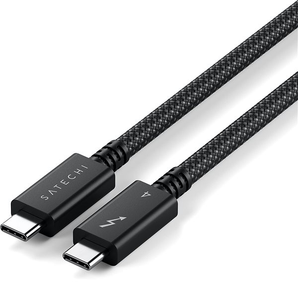 Datenkabel Satechi Thunderbolt 4 Pro Braided Cable 1m (PD240W,40Gpbs data,8K resolution) - Black ...