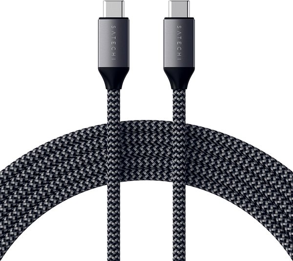 Napájací kábel Satechi USB-C to USB-C 100 W Braided Charging 2 m Cable – Grey ...
