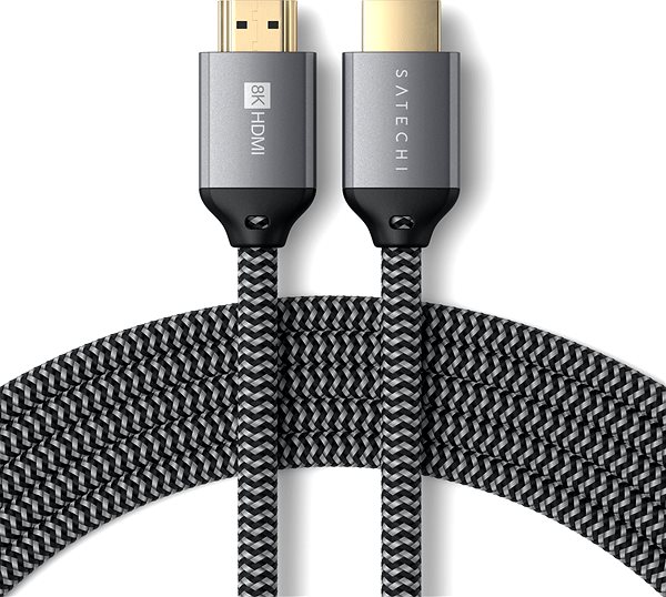 Video kábel Satechi 8K Ultra HD High Speed HDMI Braided cable 2 m – Black ...