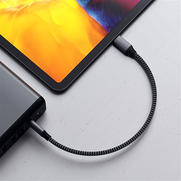 Datenkabel Satechi USB-C to USB-C Short Cable - 25cm - Space Grey ...