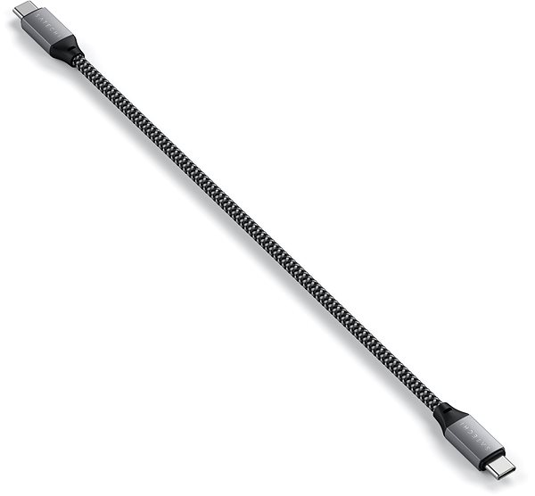 Adatkábel Satechi USB-C to USB-C Short Cable, 25 cm, asztroszürke ...