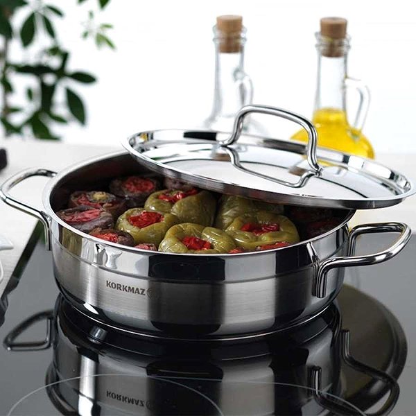 Casserole Korkmaz Alfa stainless steel casserole 3,5l Features/technology